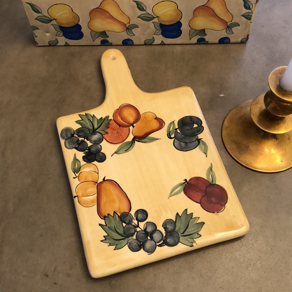 Cheese Tray Ceramic vintage comes in a box. - Picture 3 of 7